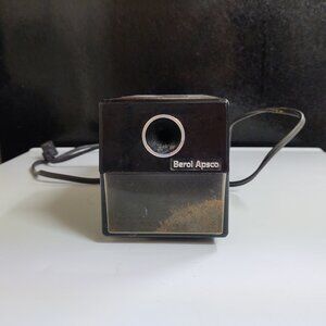 Berol Apsco Electric Pencil Sharpener Model AP 2001 Wood Grain USA See Descripti